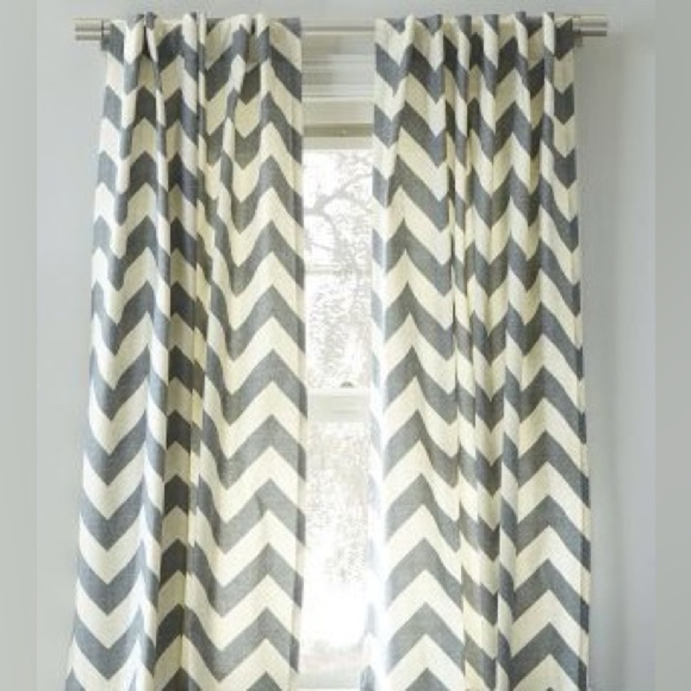 West elm zig zag curtains 48 x 96( 1 panel)